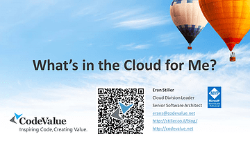 What's in the Cloud for Me Slide Cover